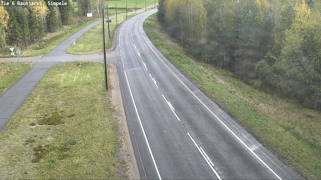 Weather Camera Image Road 6 Rautjärvi, Simpele, Rautjärvi, Etelä-Karjala