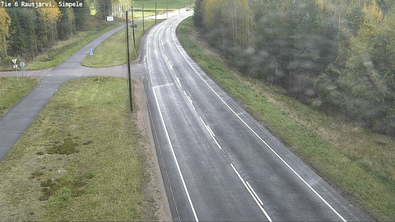 Weather Camera Image Road 6 Rautjärvi, Simpele, Rautjärvi, Etelä-Karjala