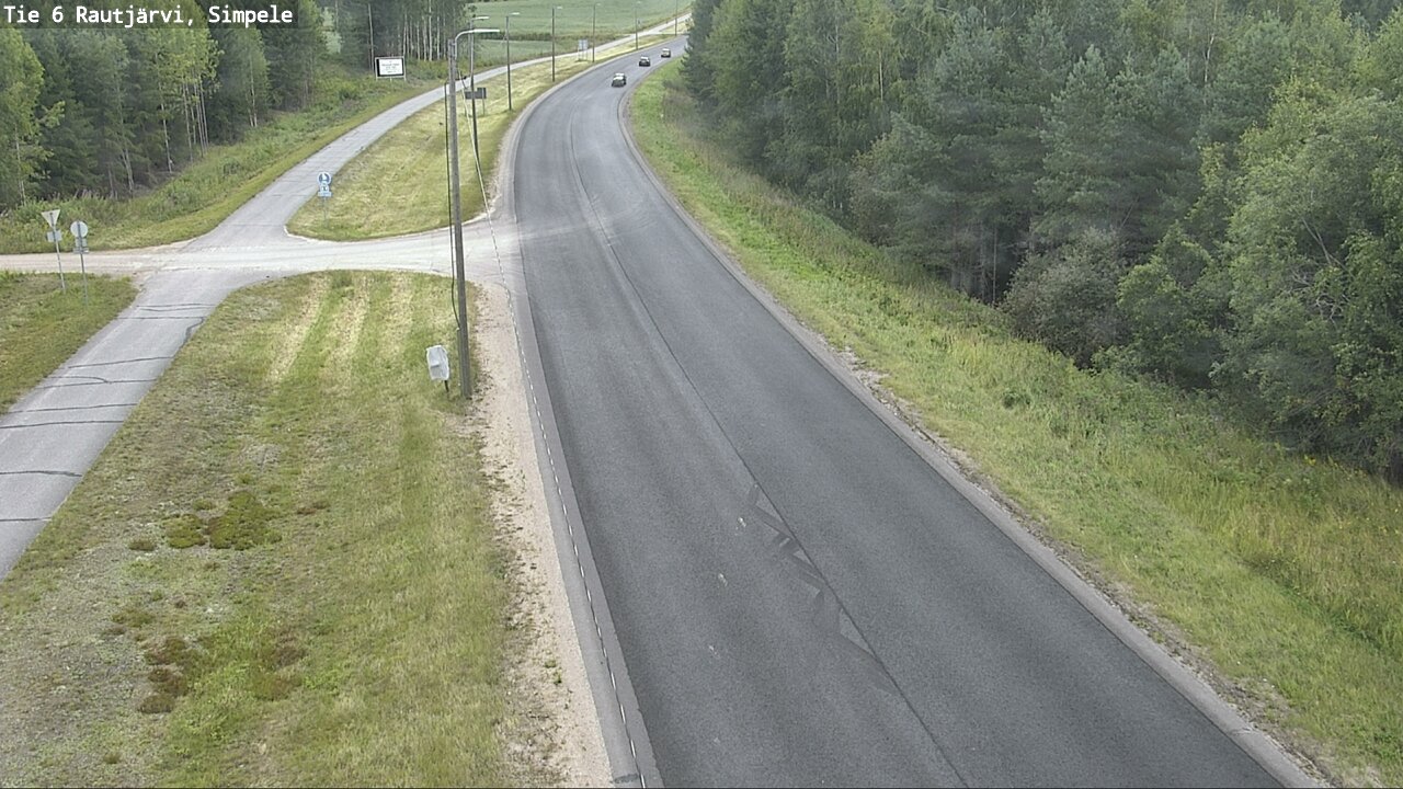 Weather Camera Image Road 6 Rautjärvi, Simpele, Rautjärvi, Etelä-Karjala