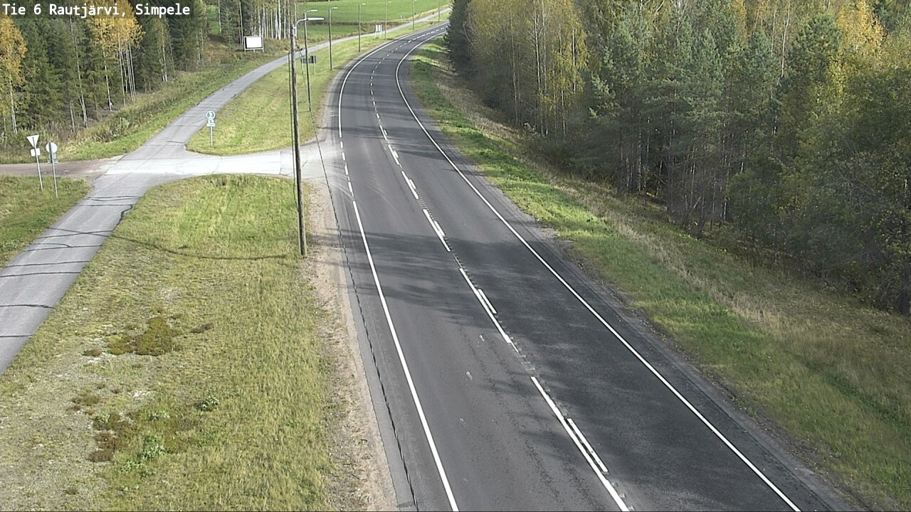 Weather Camera Image Road 6 Rautjärvi, Simpele, Rautjärvi, Etelä-Karjala