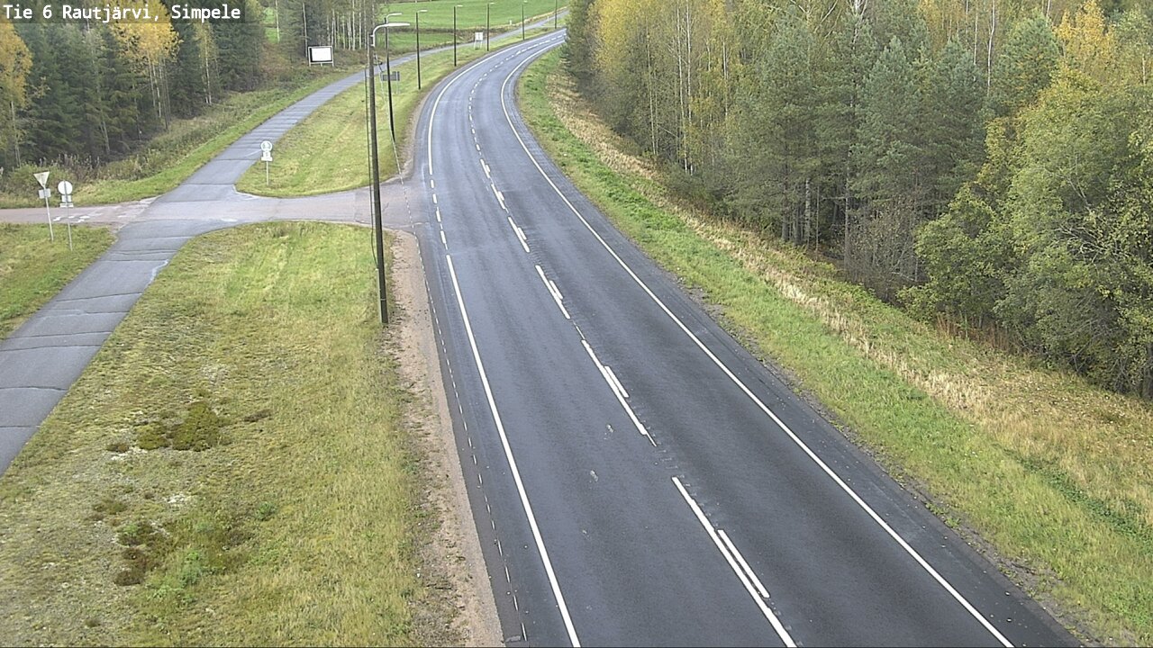 Weather Camera Image Road 6 Rautjärvi, Simpele, Rautjärvi, Etelä-Karjala