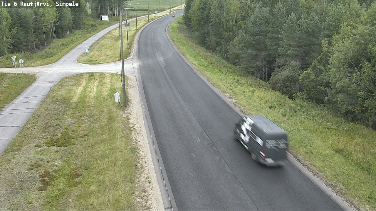 Weather Camera Image Road 6 Rautjärvi, Simpele, Rautjärvi, Etelä-Karjala