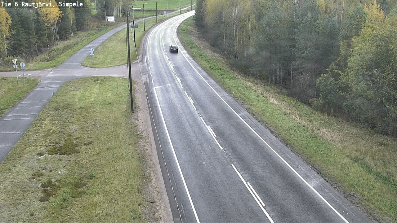 Weather Camera Image Road 6 Rautjärvi, Simpele, Rautjärvi, Etelä-Karjala