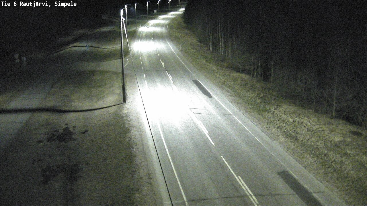 Weather Camera Image Road 6 Rautjärvi, Simpele, Rautjärvi, Etelä-Karjala