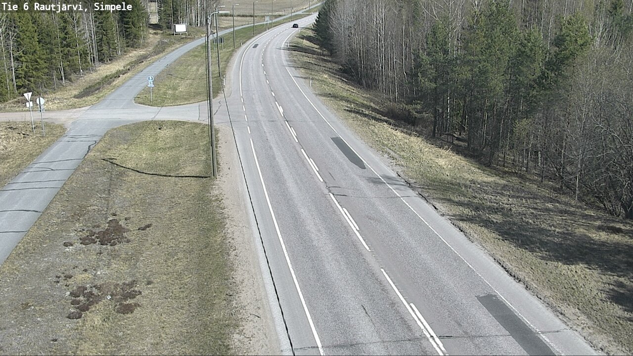 Weather Camera Image Road 6 Rautjärvi, Simpele, Rautjärvi, Etelä-Karjala