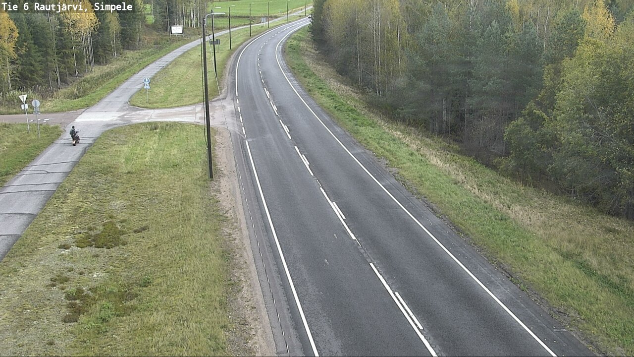 Weather Camera Image Road 6 Rautjärvi, Simpele, Rautjärvi, Etelä-Karjala