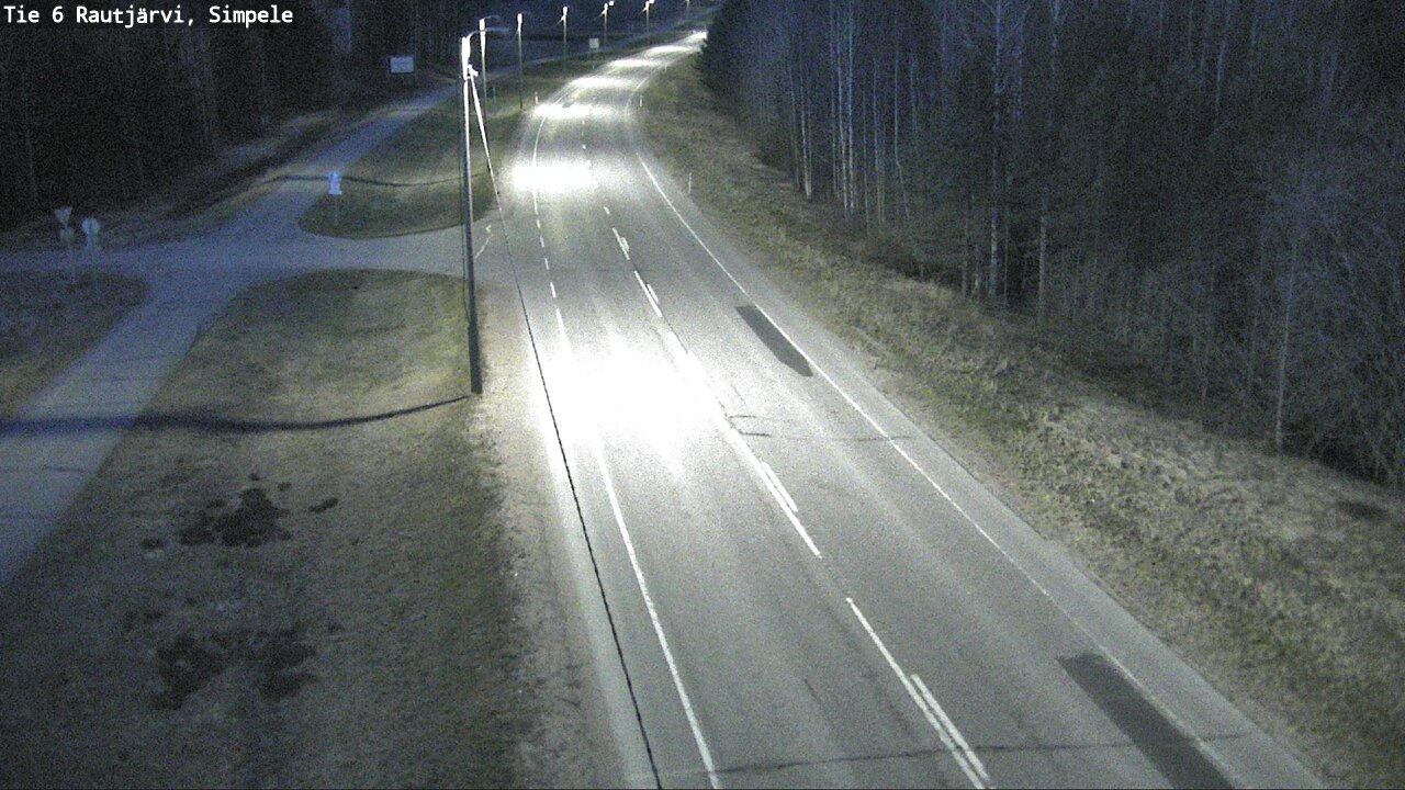 Weather Camera Image Road 6 Rautjärvi, Simpele, Rautjärvi, Etelä-Karjala