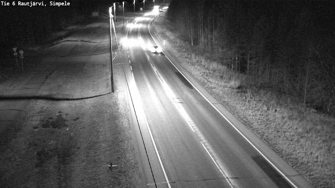 Weather Camera Image Road 6 Rautjärvi, Simpele, Rautjärvi, Etelä-Karjala