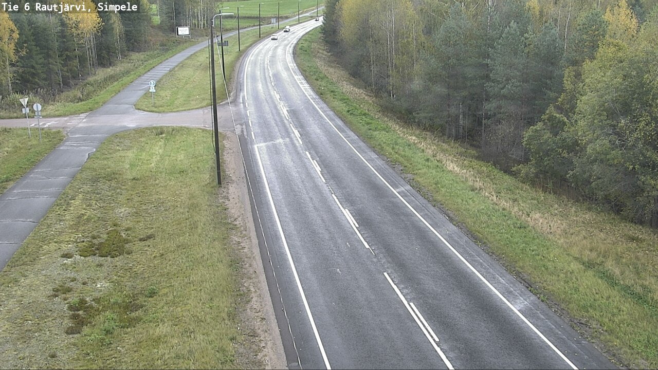 Weather Camera Image Road 6 Rautjärvi, Simpele, Rautjärvi, Etelä-Karjala