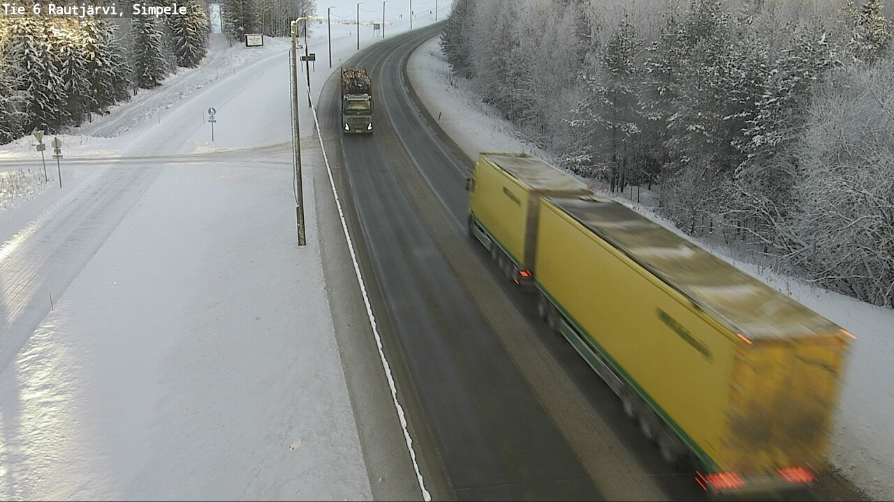 Kelikamerat Kuva Tie 6 Rautjärvi, Simpele, Rautjärvi, Etelä-Karjala