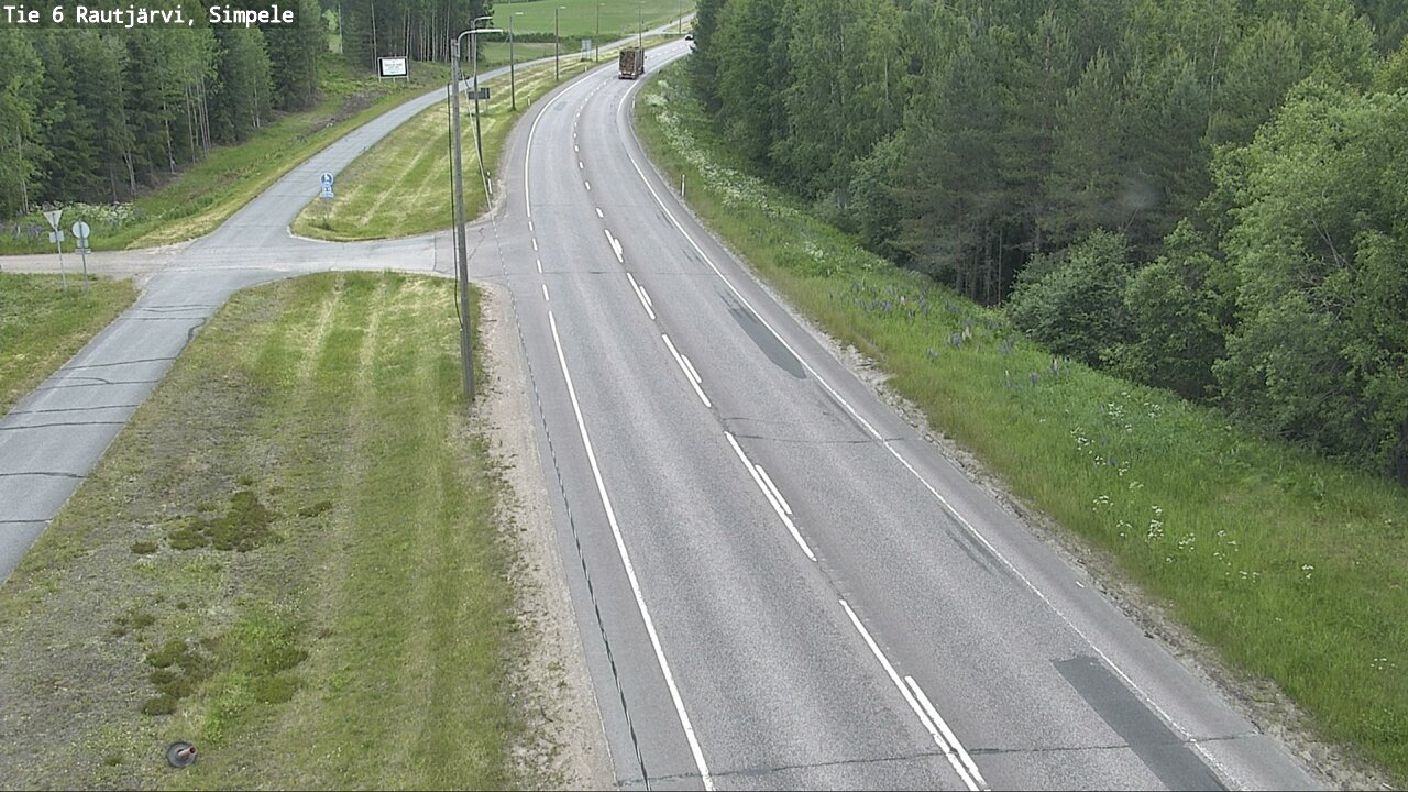 Kelikamerat Kuva Tie 6 Rautjärvi, Simpele, Rautjärvi, Etelä-Karjala