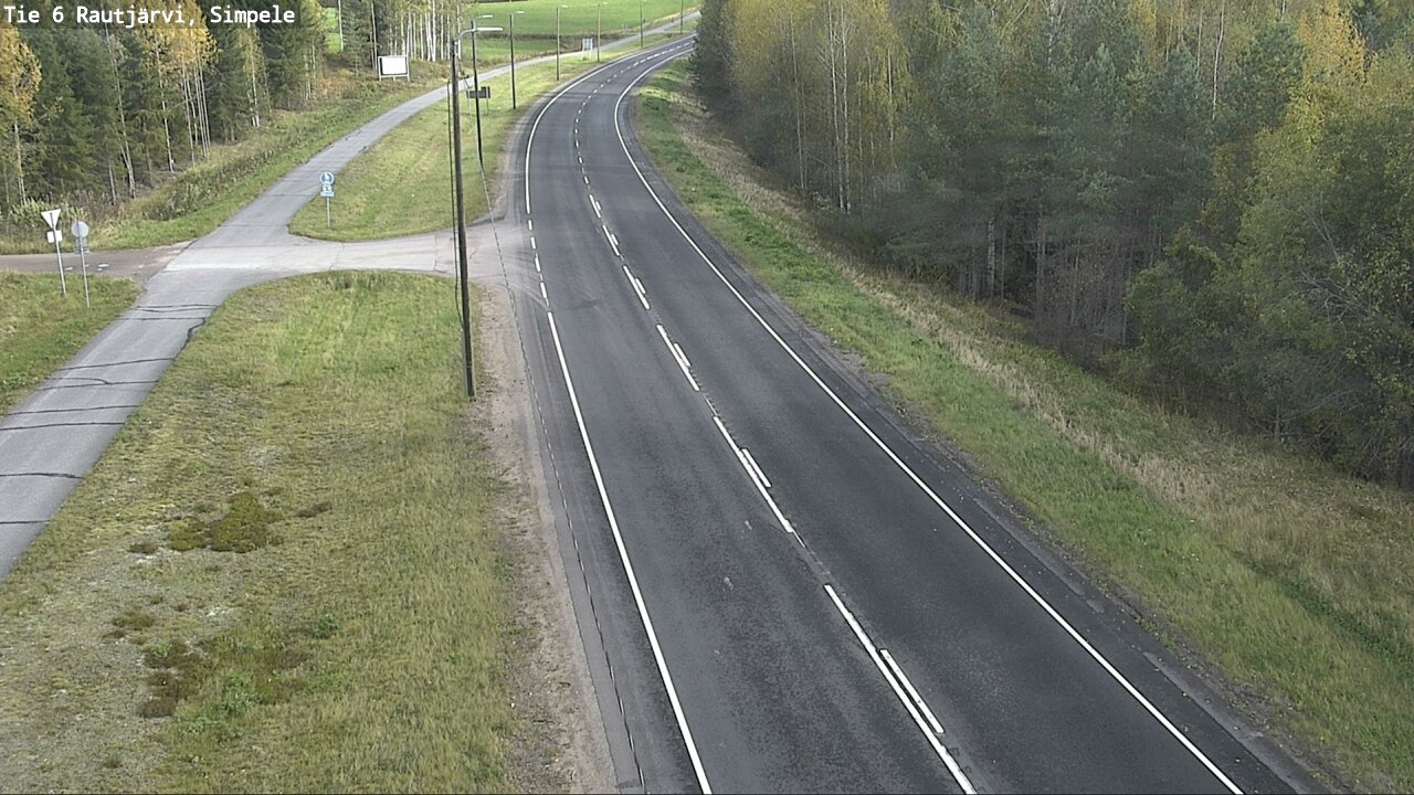 Weather Camera Image Road 6 Rautjärvi, Simpele, Rautjärvi, Etelä-Karjala