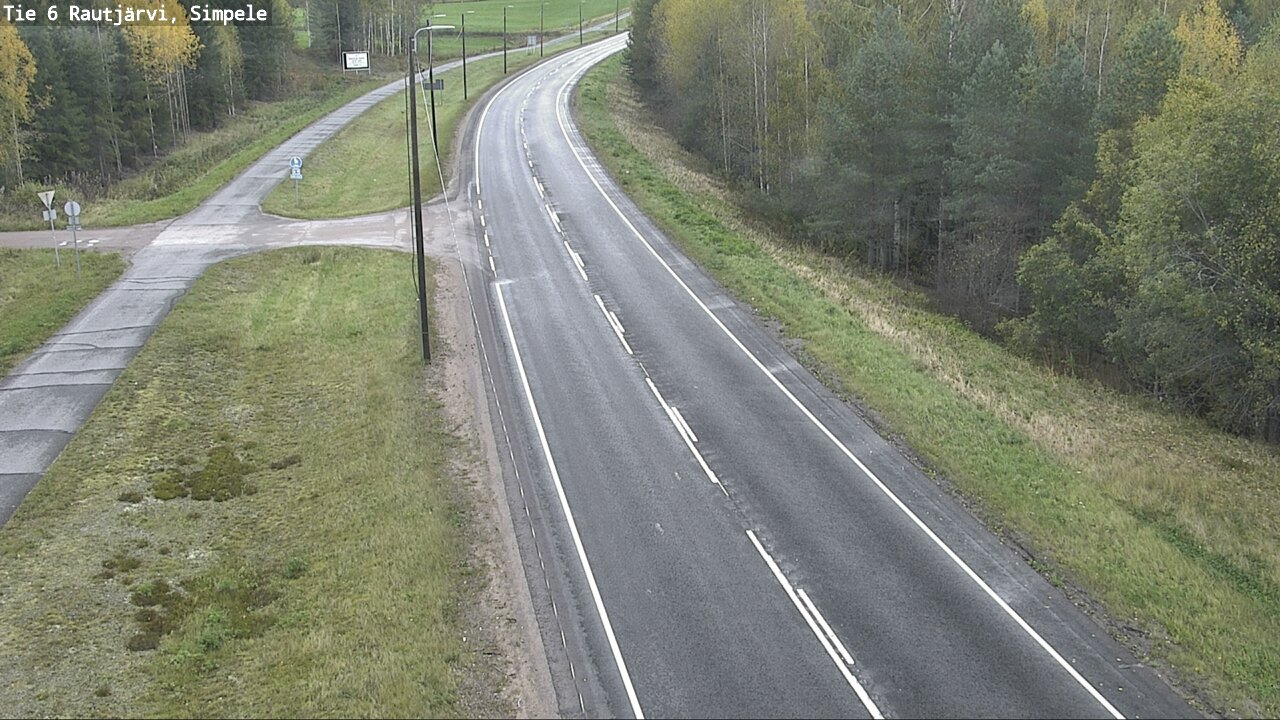 Weather Camera Image Road 6 Rautjärvi, Simpele, Rautjärvi, Etelä-Karjala