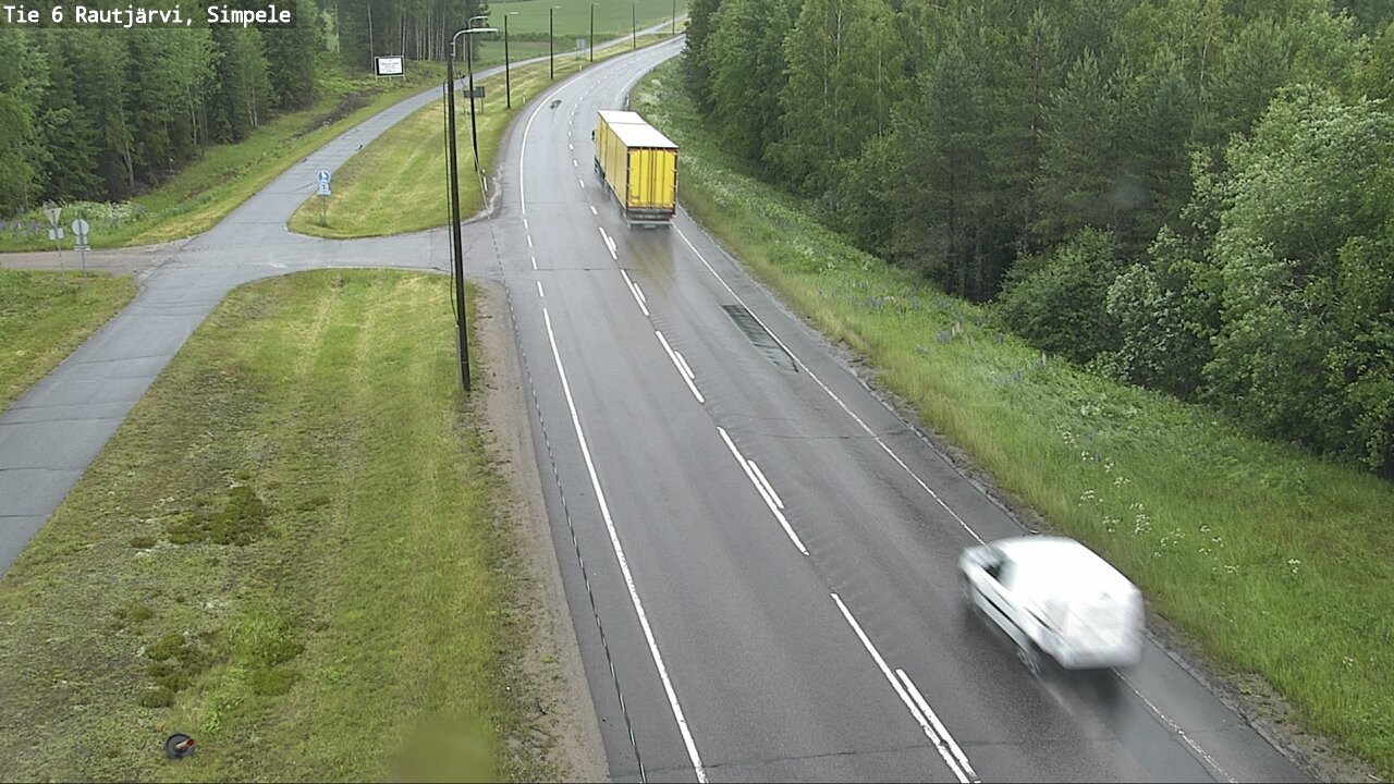 Weather Camera Image Road 6 Rautjärvi, Simpele, Rautjärvi, Etelä-Karjala