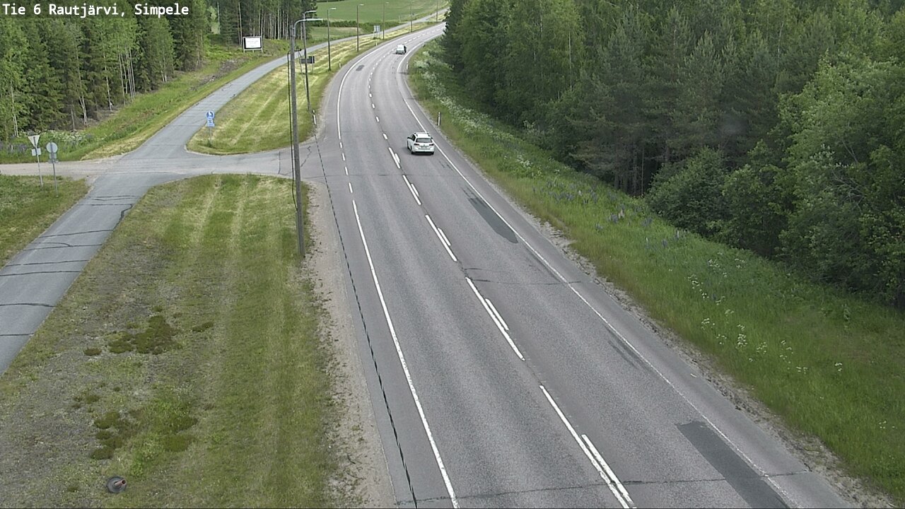 Kelikamerat Kuva Tie 6 Rautjärvi, Simpele, Rautjärvi, Etelä-Karjala