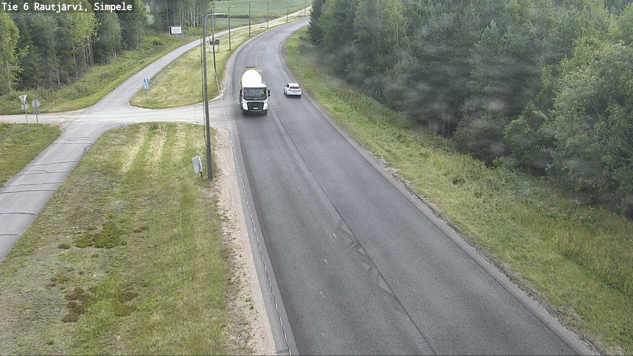 Weather Camera Image Road 6 Rautjärvi, Simpele, Rautjärvi, Etelä-Karjala