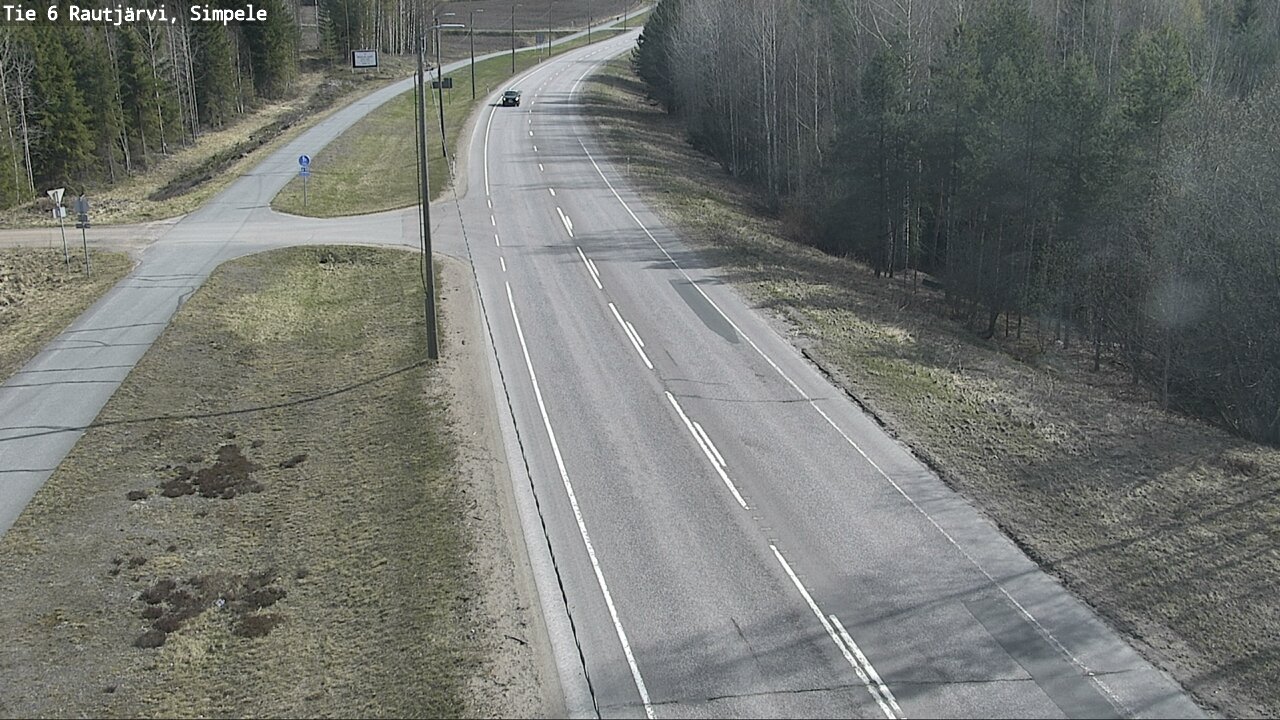 Weather Camera Image Road 6 Rautjärvi, Simpele, Rautjärvi, Etelä-Karjala