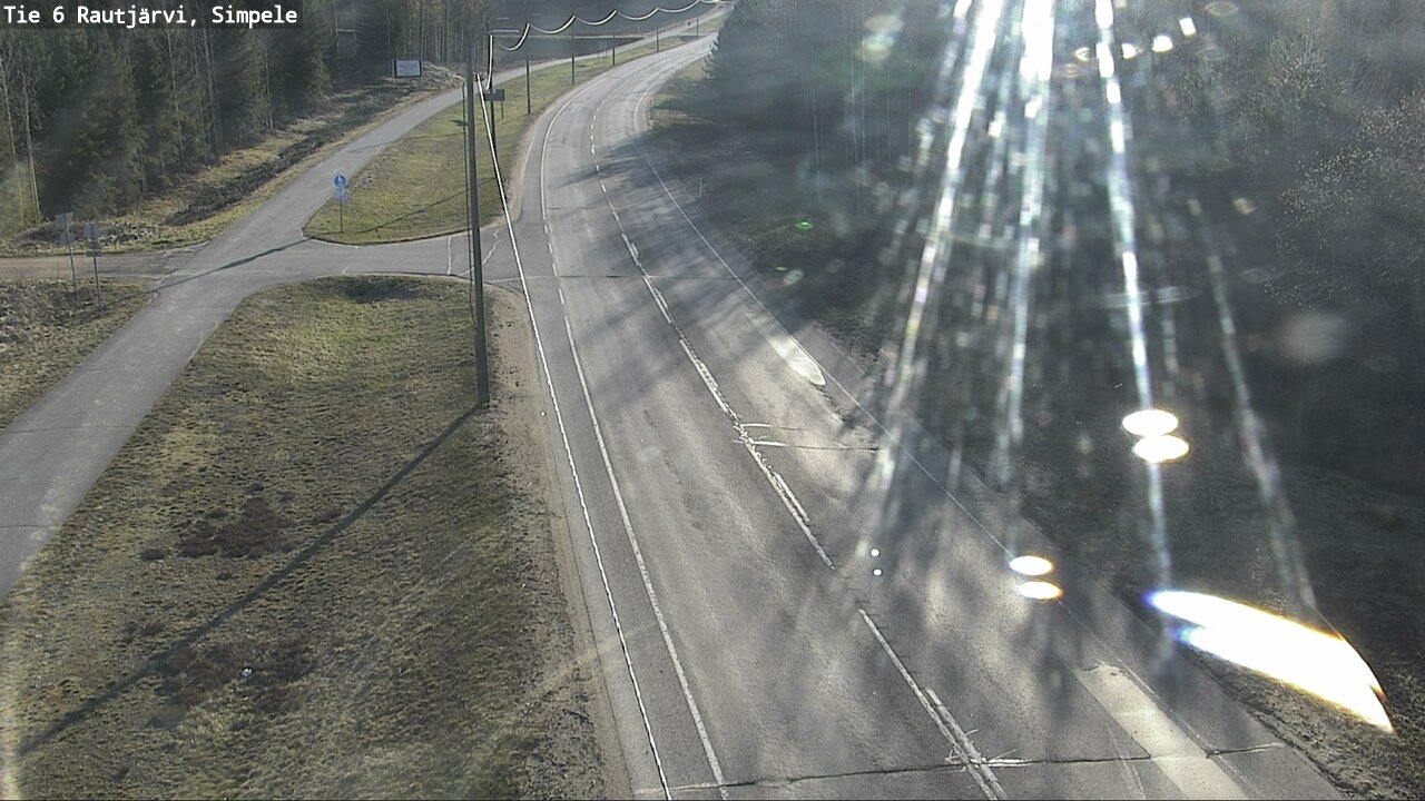 Weather Camera Image Road 6 Rautjärvi, Simpele, Rautjärvi, Etelä-Karjala