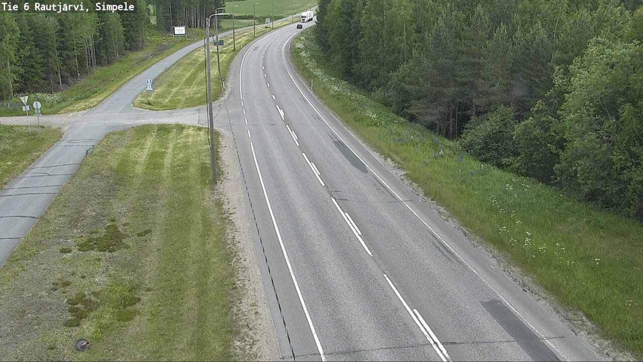 Kelikamerat Kuva Tie 6 Rautjärvi, Simpele, Rautjärvi, Etelä-Karjala