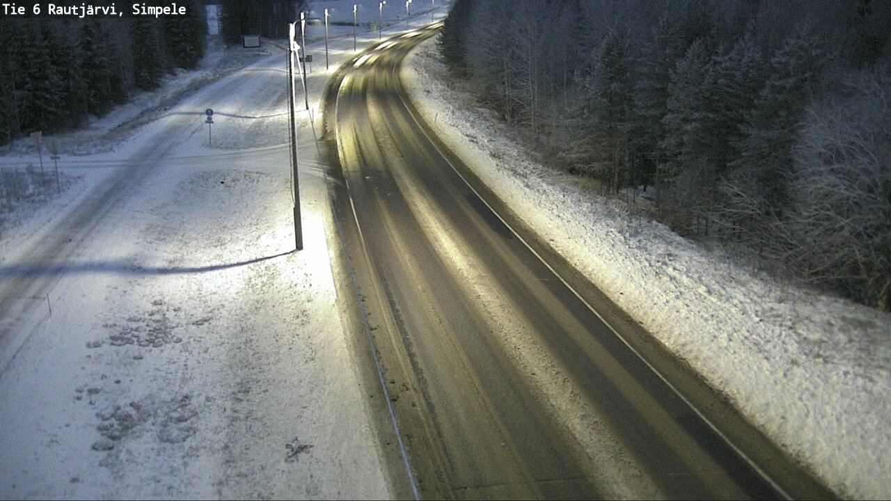 Weather Camera Image Road 6 Rautjärvi, Simpele, Rautjärvi, Etelä-Karjala