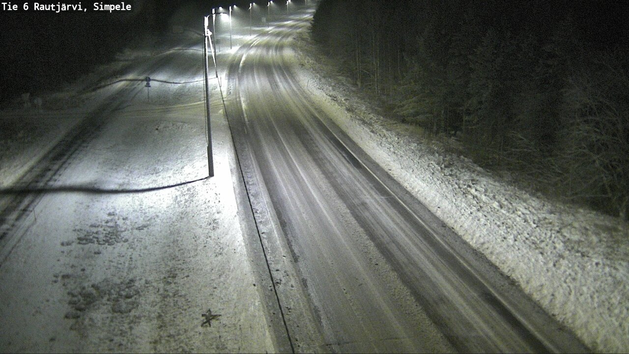 Weather Camera Image Road 6 Rautjärvi, Simpele, Rautjärvi, Etelä-Karjala