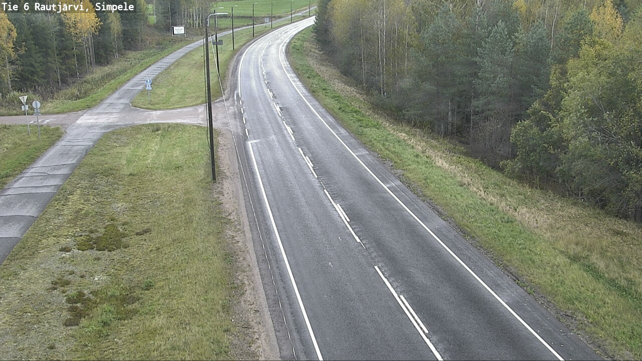 Weather Camera Image Road 6 Rautjärvi, Simpele, Rautjärvi, Etelä-Karjala
