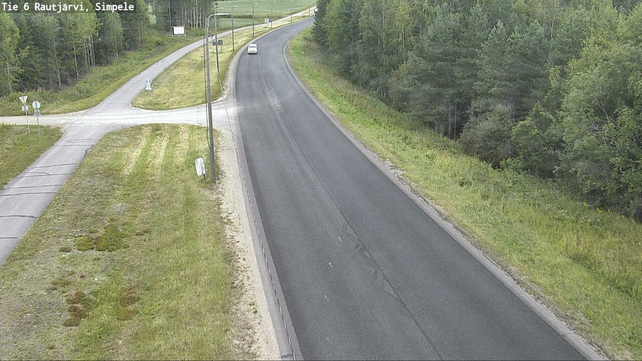 Weather Camera Image Road 6 Rautjärvi, Simpele, Rautjärvi, Etelä-Karjala
