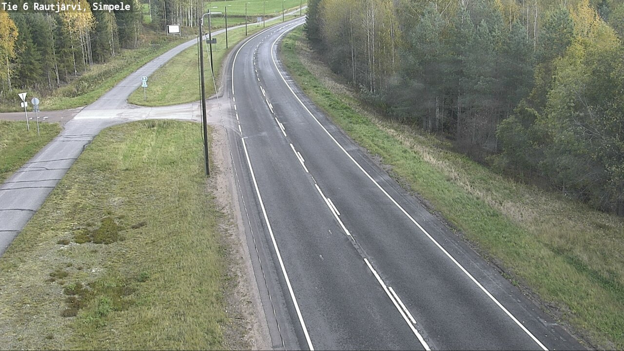 Weather Camera Image Road 6 Rautjärvi, Simpele, Rautjärvi, Etelä-Karjala