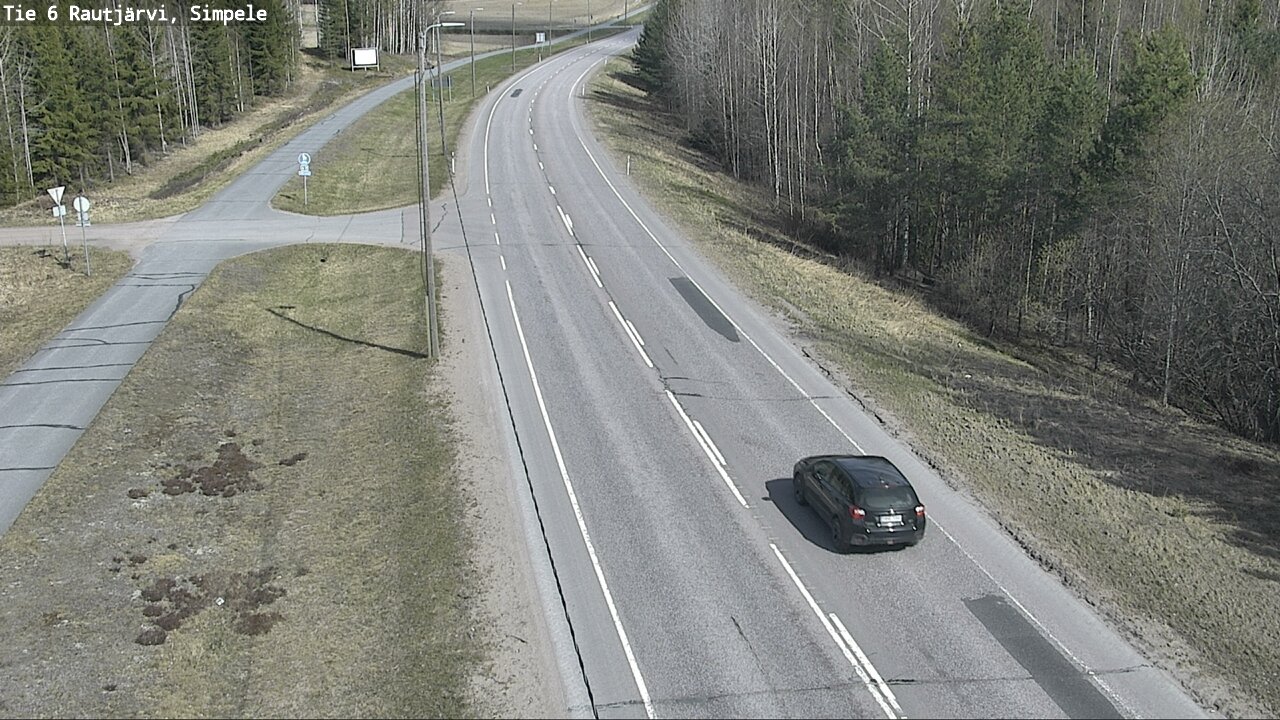 Weather Camera Image Road 6 Rautjärvi, Simpele, Rautjärvi, Etelä-Karjala