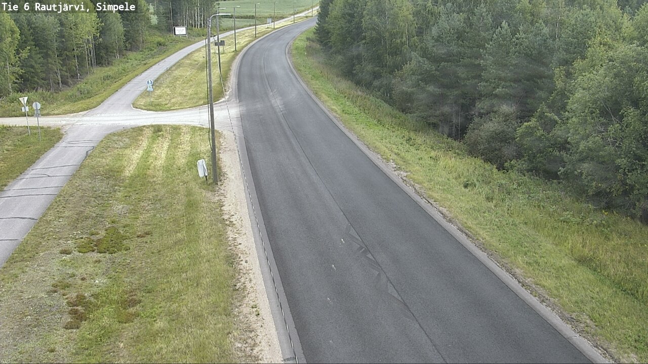 Weather Camera Image Road 6 Rautjärvi, Simpele, Rautjärvi, Etelä-Karjala