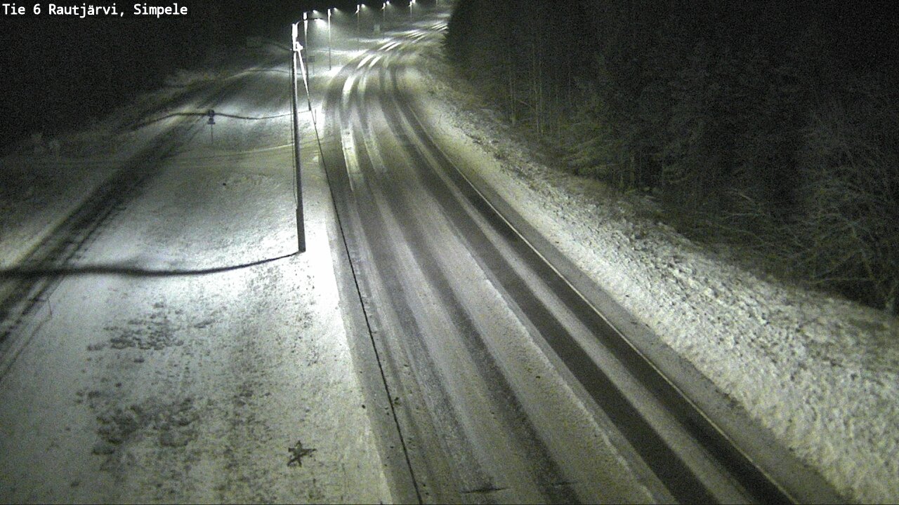 Weather Camera Image Road 6 Rautjärvi, Simpele, Rautjärvi, Etelä-Karjala
