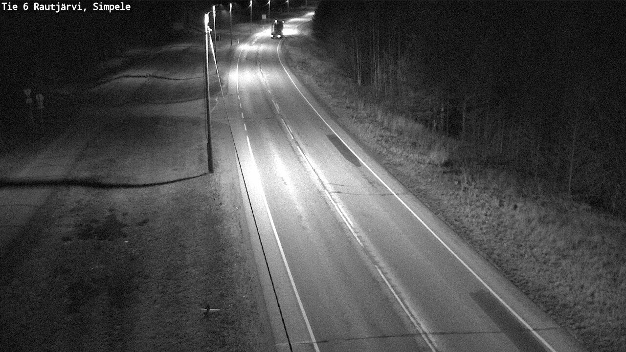 Weather Camera Image Väg 6 Rautjärvi, Simpele, Rautjärvi, Etelä-Karjala