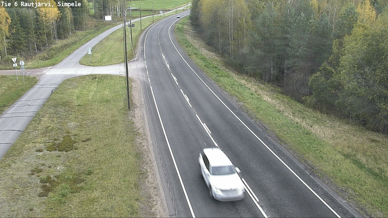 Weather Camera Image Road 6 Rautjärvi, Simpele, Rautjärvi, Etelä-Karjala