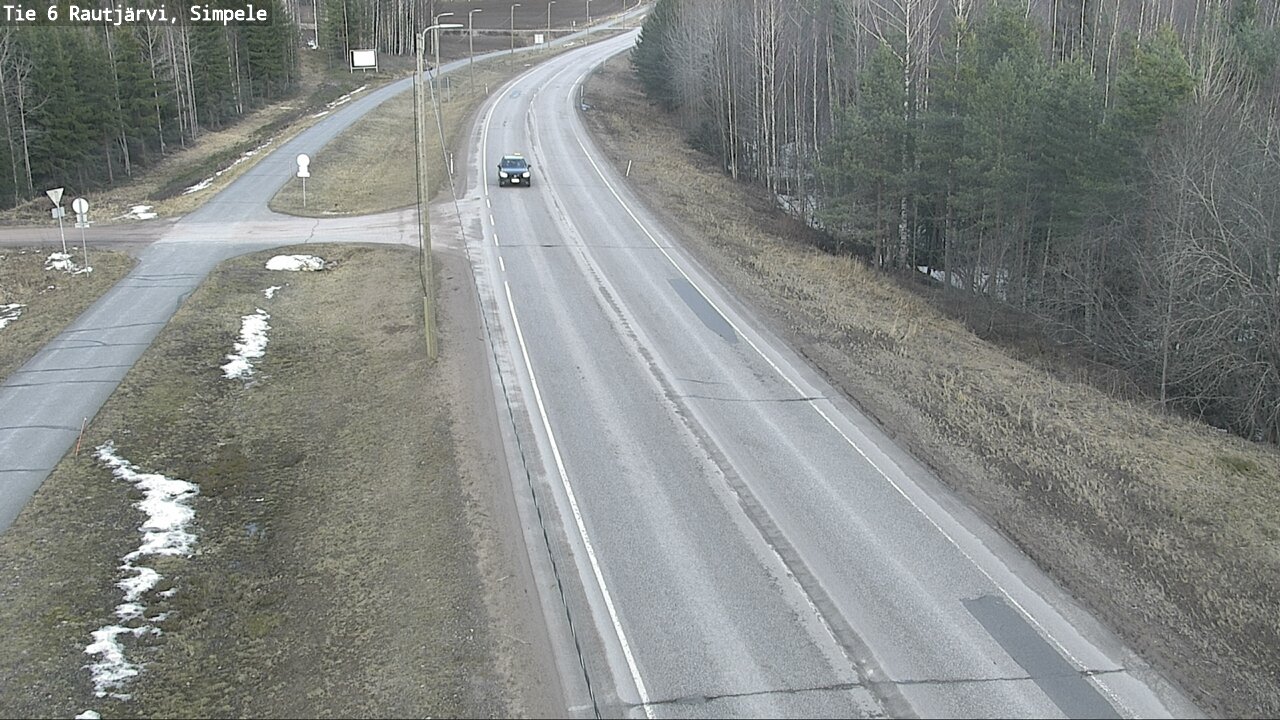 Weather Camera Image Road 6 Rautjärvi, Simpele, Rautjärvi, Etelä-Karjala