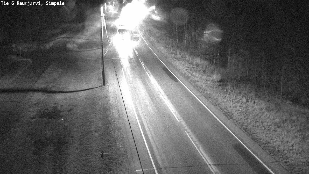 Weather Camera Image Väg 6 Rautjärvi, Simpele, Rautjärvi, Etelä-Karjala