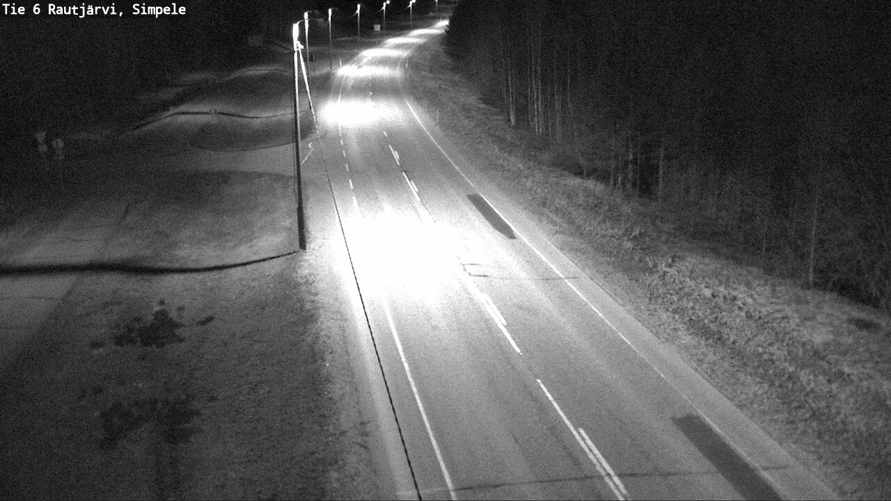Weather Camera Image Road 6 Rautjärvi, Simpele, Rautjärvi, Etelä-Karjala