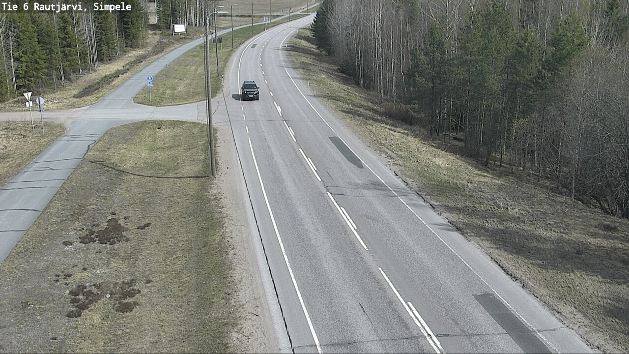 Weather Camera Image Road 6 Rautjärvi, Simpele, Rautjärvi, Etelä-Karjala