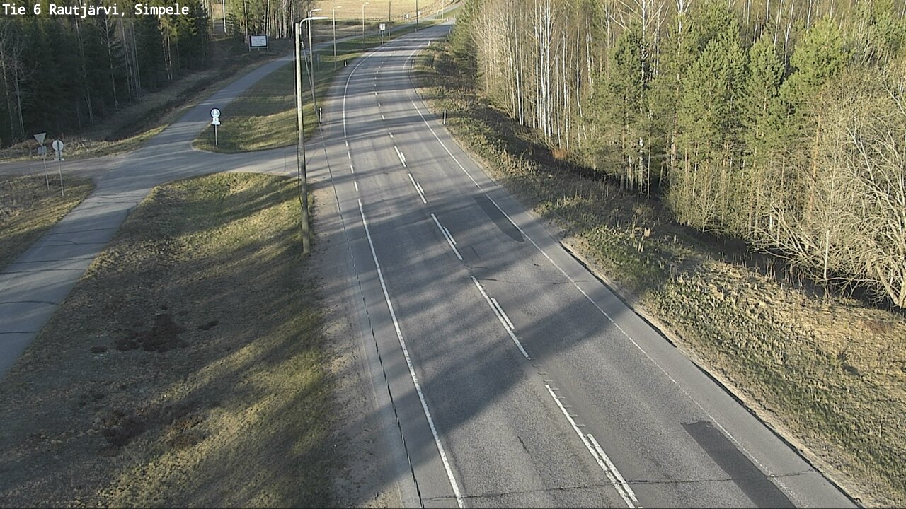 Weather Camera Image Road 6 Rautjärvi, Simpele, Rautjärvi, Etelä-Karjala