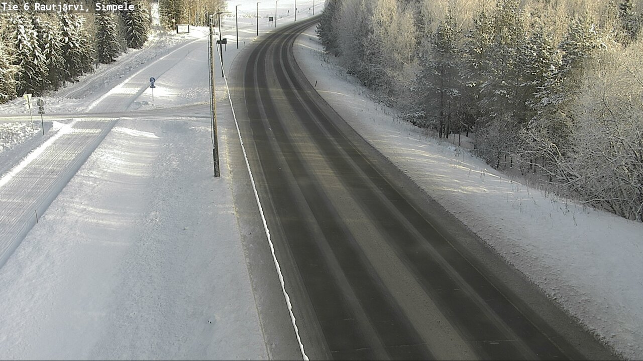 Weather Camera Image Road 6 Rautjärvi, Simpele, Rautjärvi, Etelä-Karjala