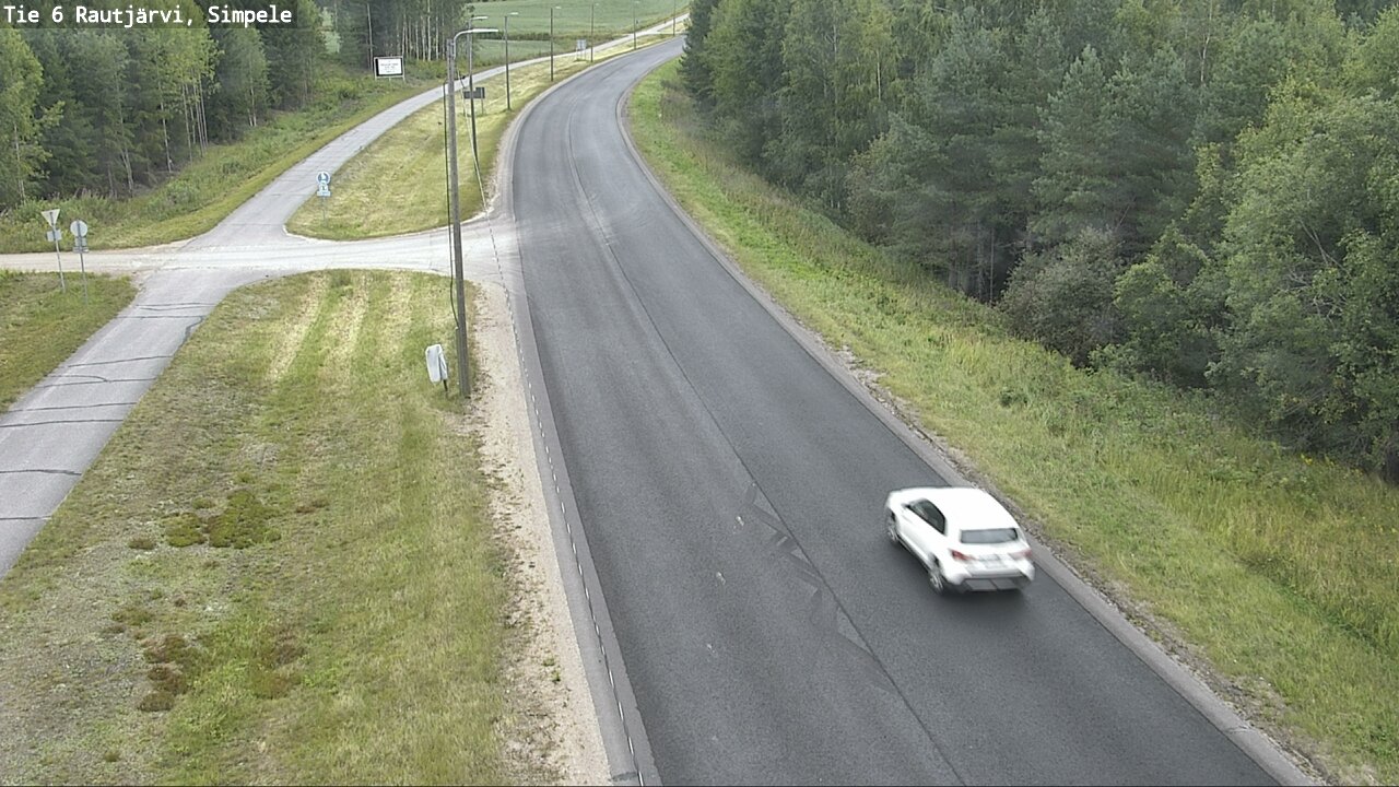 Weather Camera Image Road 6 Rautjärvi, Simpele, Rautjärvi, Etelä-Karjala