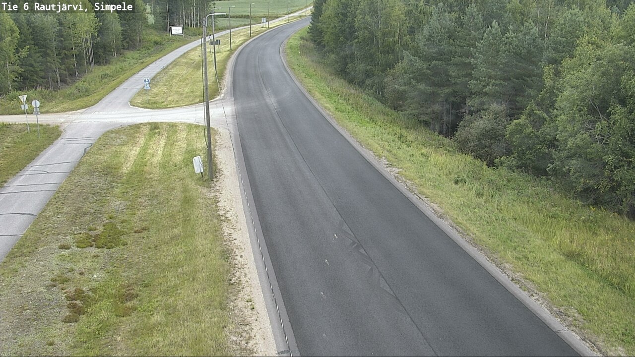 Weather Camera Image Road 6 Rautjärvi, Simpele, Rautjärvi, Etelä-Karjala