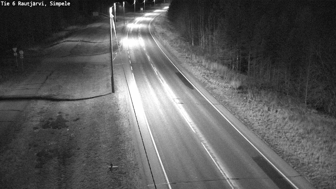 Weather Camera Image Road 6 Rautjärvi, Simpele, Rautjärvi, Etelä-Karjala