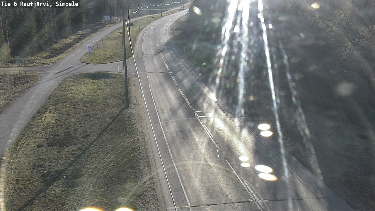 Weather Camera Image Road 6 Rautjärvi, Simpele, Rautjärvi, Etelä-Karjala