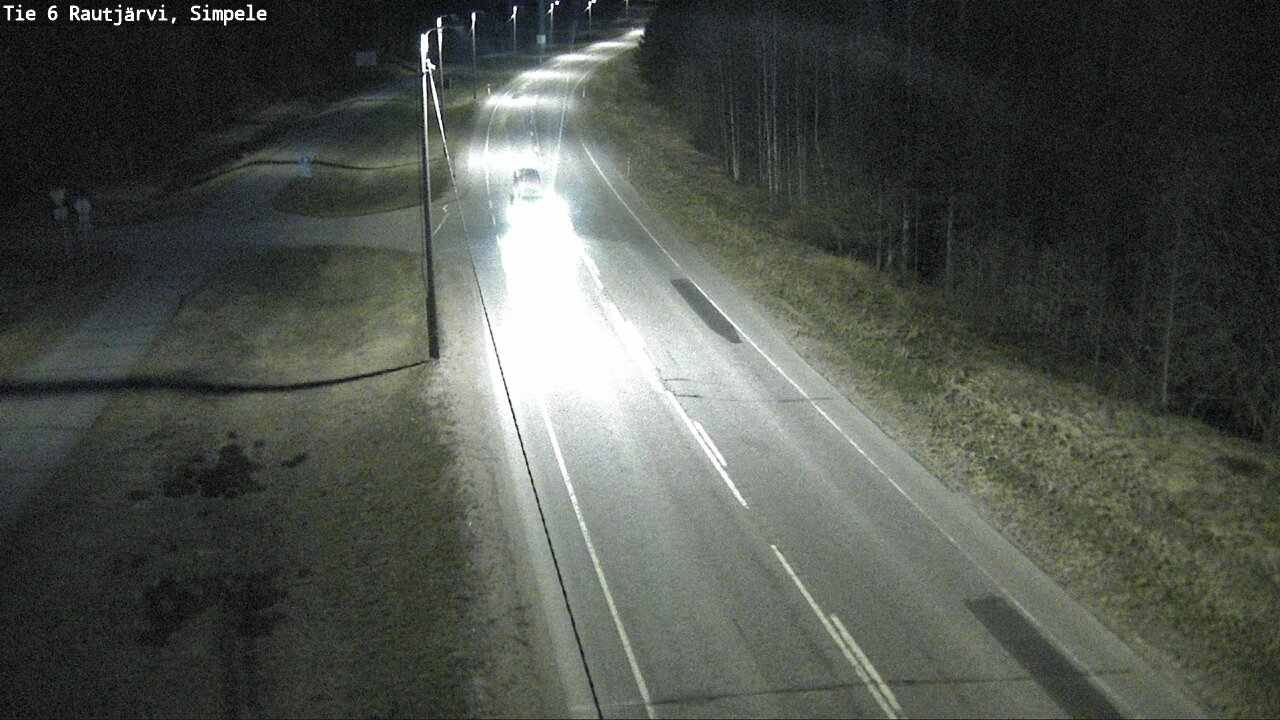 Weather Camera Image Road 6 Rautjärvi, Simpele, Rautjärvi, Etelä-Karjala