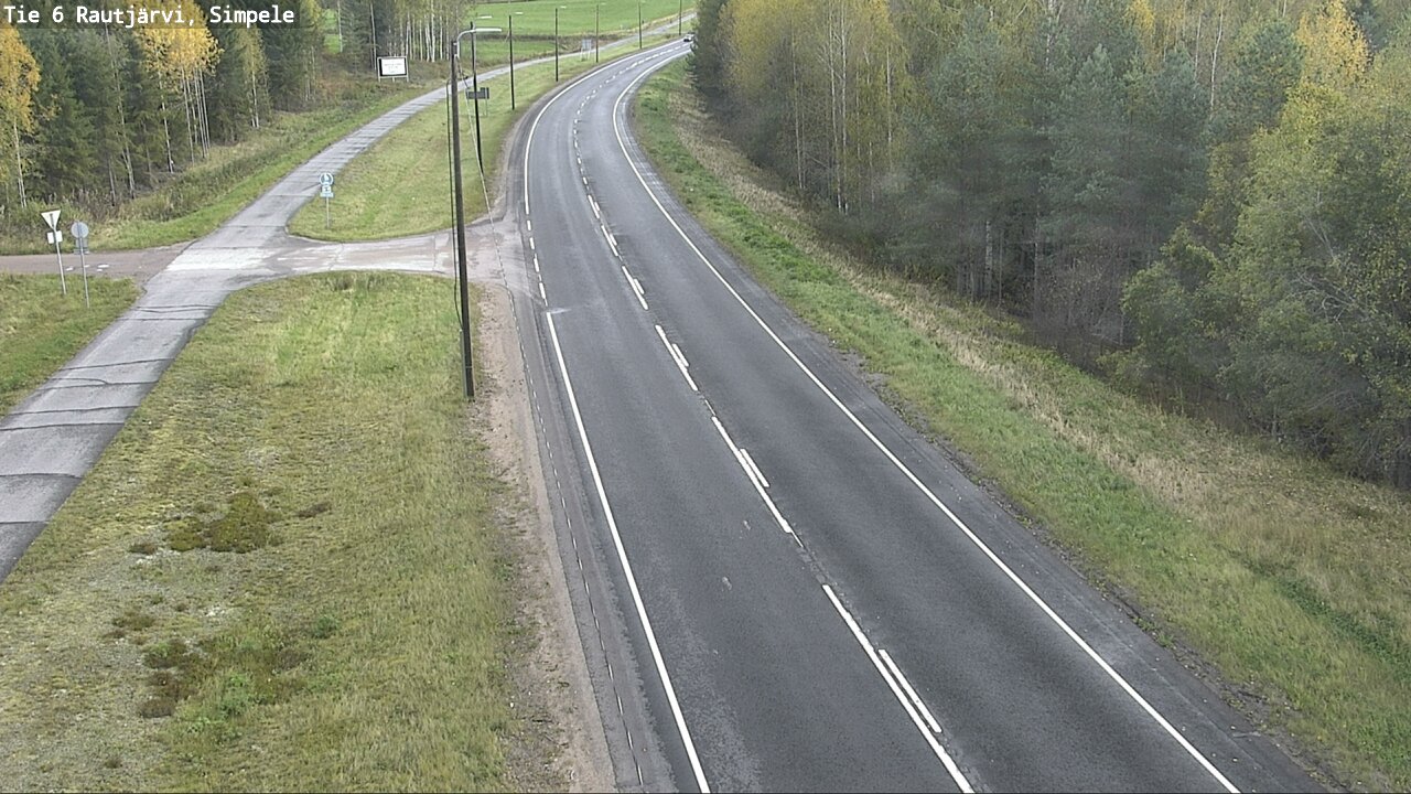 Weather Camera Image Road 6 Rautjärvi, Simpele, Rautjärvi, Etelä-Karjala
