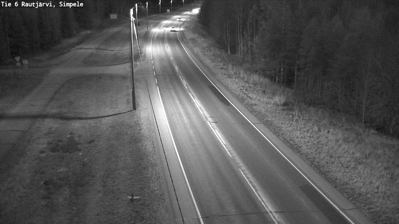Weather Camera Image Road 6 Rautjärvi, Simpele, Rautjärvi, Etelä-Karjala
