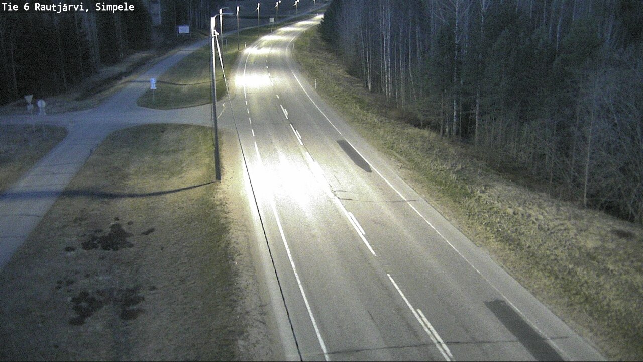 Weather Camera Image Road 6 Rautjärvi, Simpele, Rautjärvi, Etelä-Karjala