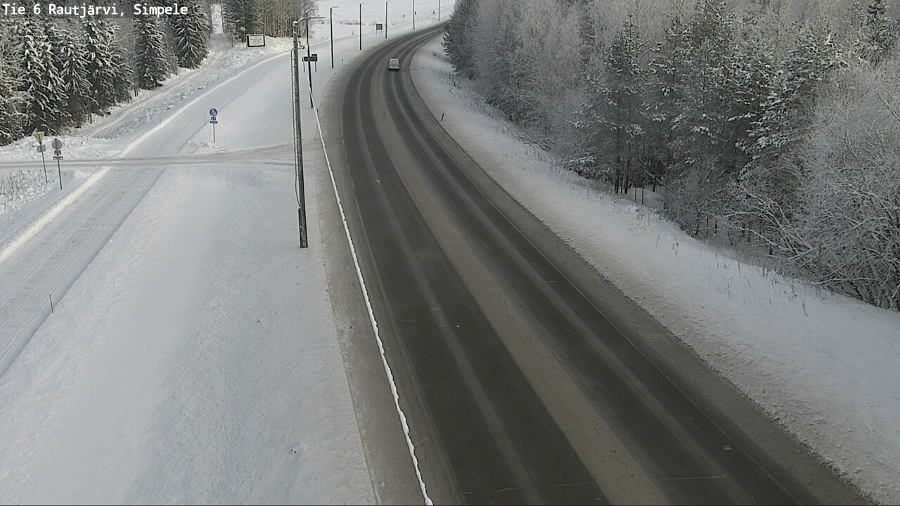 Weather Camera Image Road 6 Rautjärvi, Simpele, Rautjärvi, Etelä-Karjala