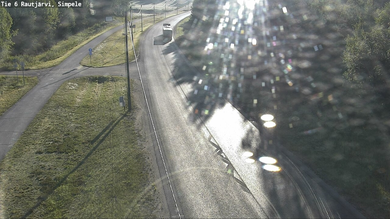 Weather Camera Image Väg 6 Rautjärvi, Simpele, Rautjärvi, Etelä-Karjala