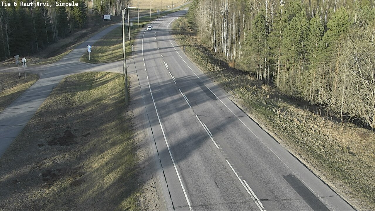 Weather Camera Image Road 6 Rautjärvi, Simpele, Rautjärvi, Etelä-Karjala